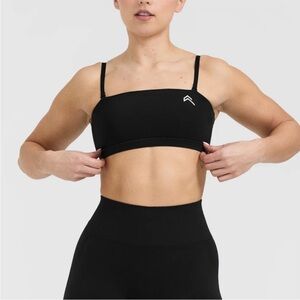 NEW Oner Active EVERYDAY BANDEAU BRALETTE Black Medium